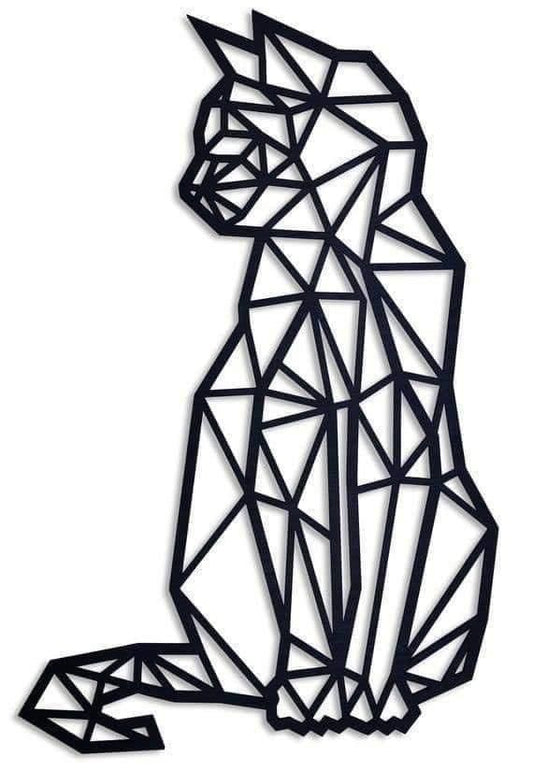 Cuadro Gato Geométrico II
