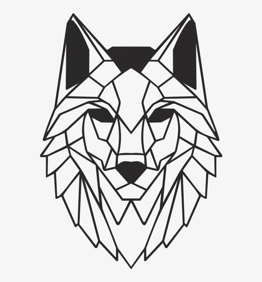 Cuadro Lobo Geométrico I