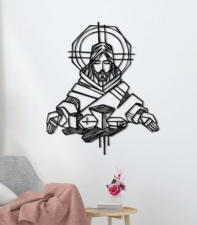 Cuadro Jesús Geométrico