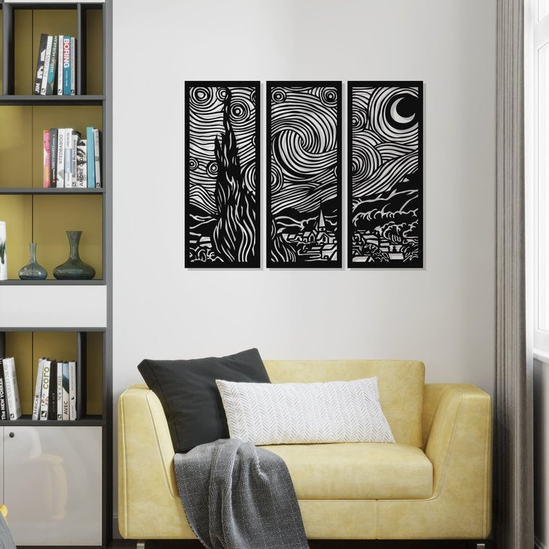 Cuadro Arte Van Gogh - Set x 3