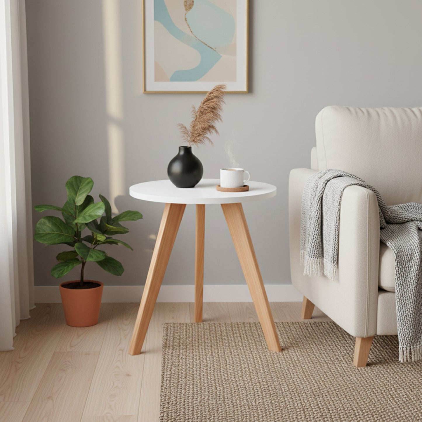 Mesa Auxiliar Nórdica Mediana