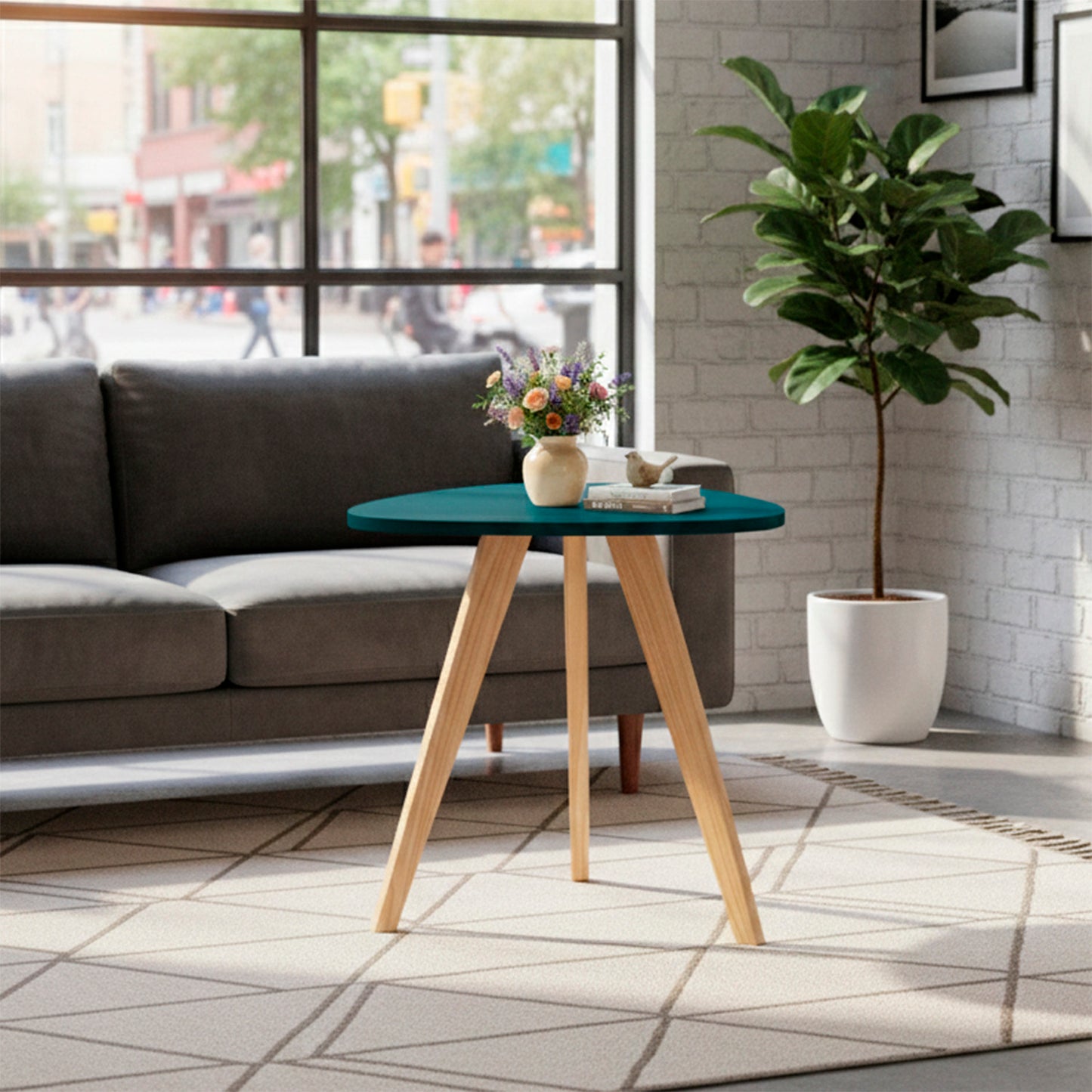 Mesa Auxiliar Nórdica Triangular