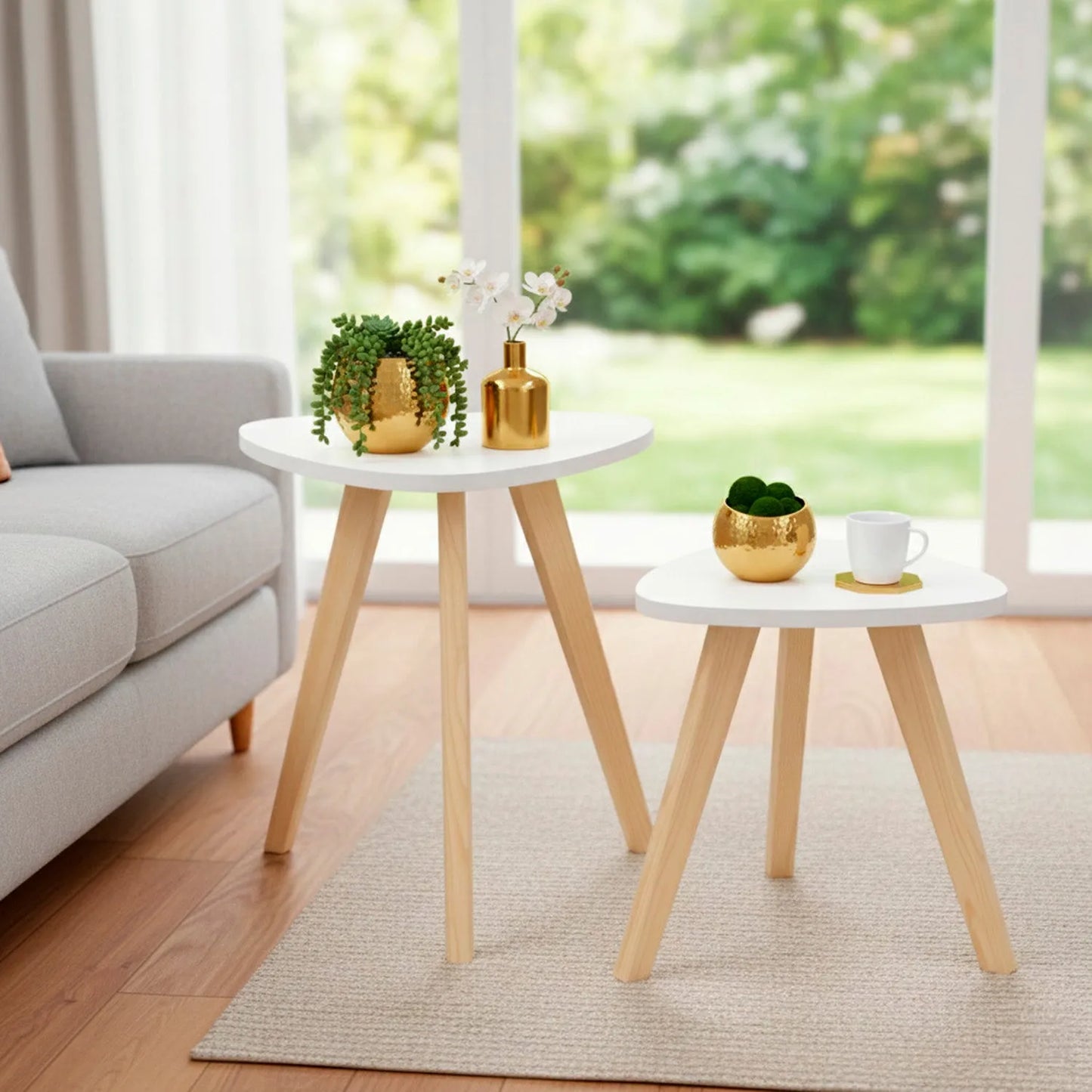 Mesa Auxiliar Nórdica Triangular