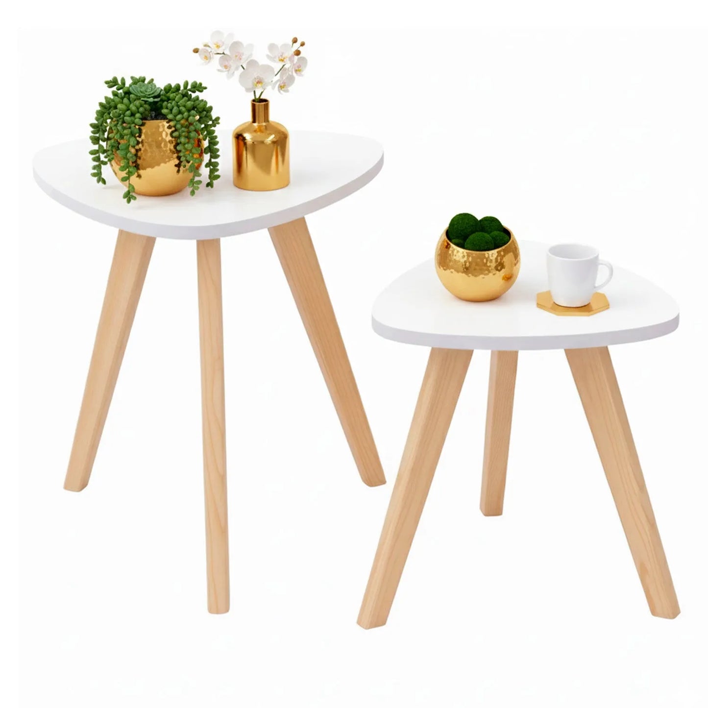 Mesa Auxiliar Nórdica Triangular