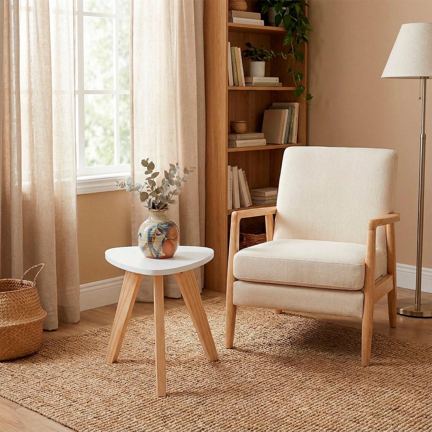 Mesa Auxiliar Nórdica Triangular