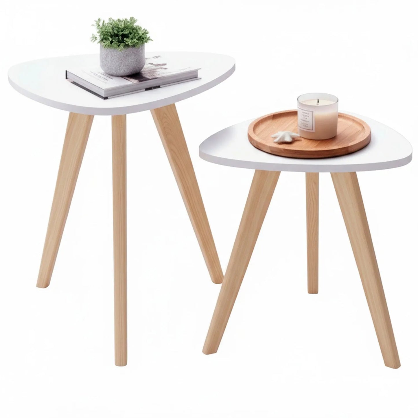 Mesa Auxiliar Nórdica Triangular