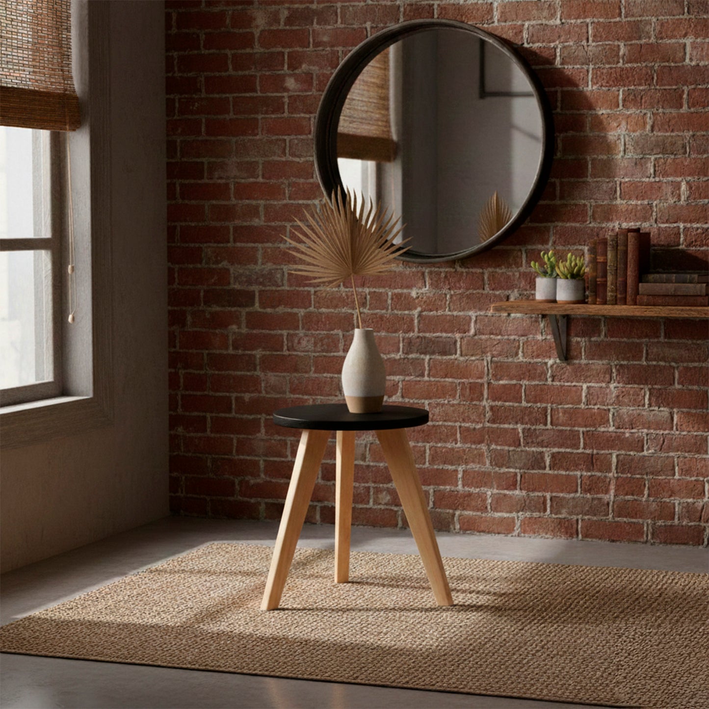 Mesa Auxiliar Nórdica Circular Pequeña