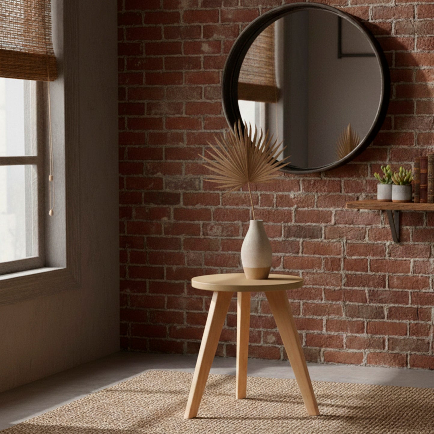 Mesa Auxiliar Nórdica Circular Pequeña