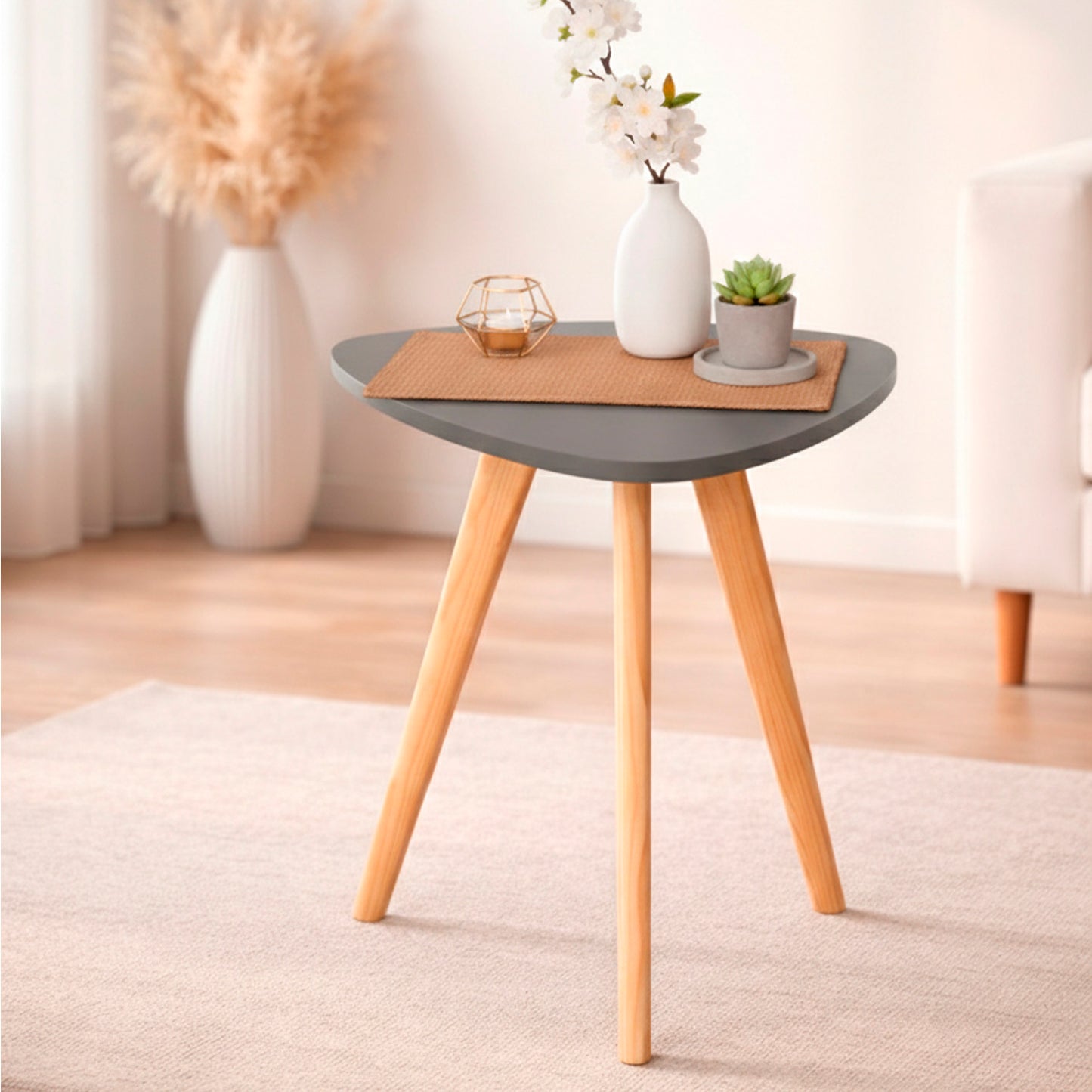 Mesa Auxiliar Nórdica Triangular