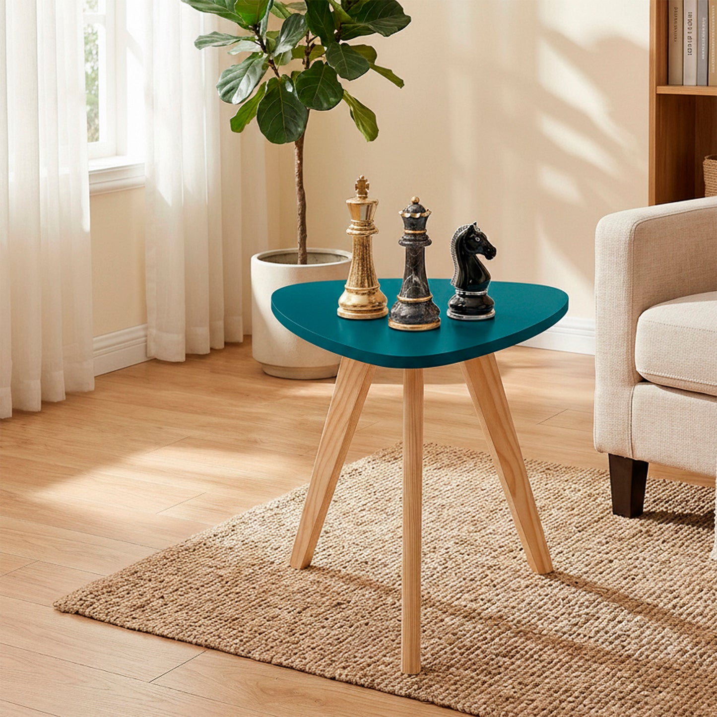 Mesa Auxiliar Nórdica Triangular