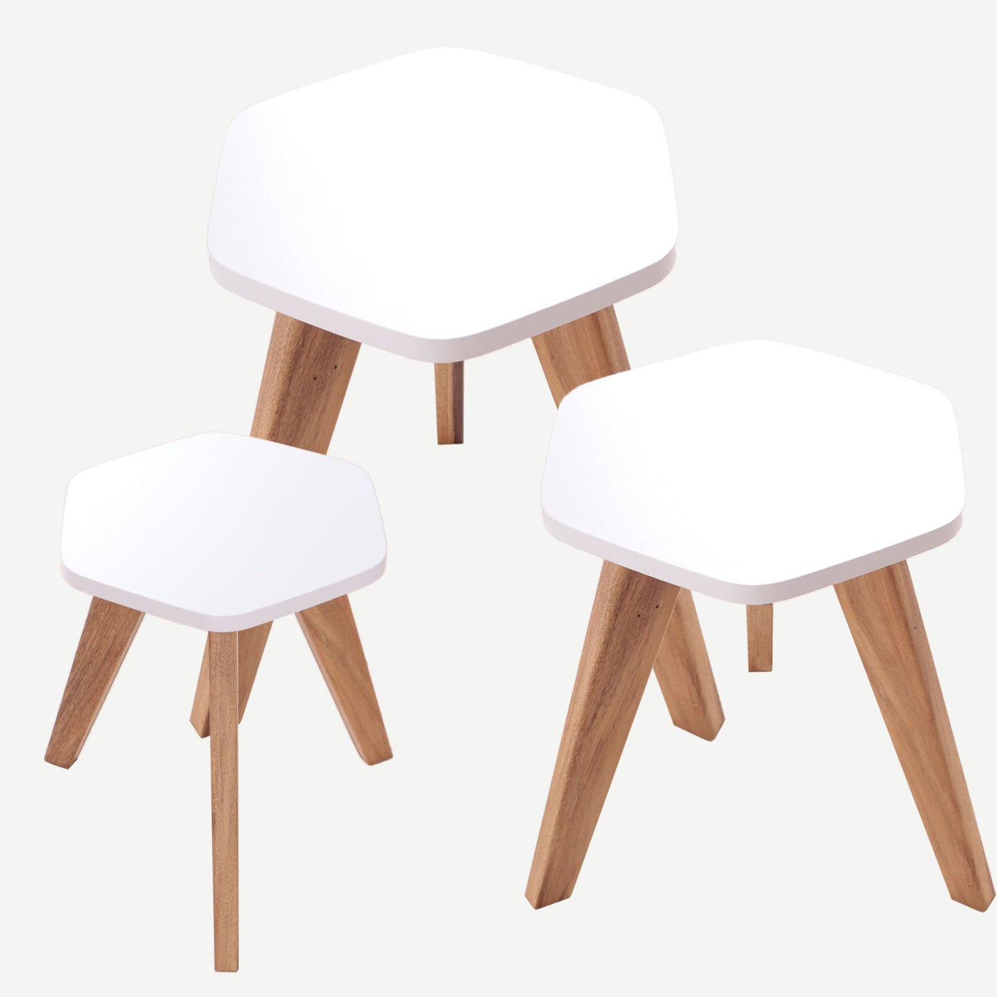 Mesa Auxiliar Nórdica Hexagonal