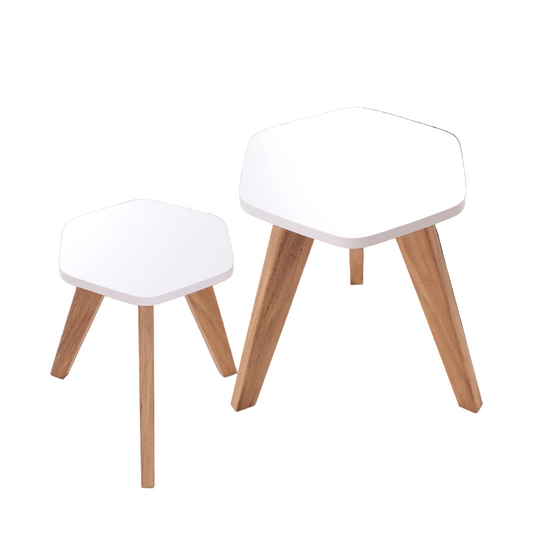 Mesa Auxiliar Nórdica Hexagonal