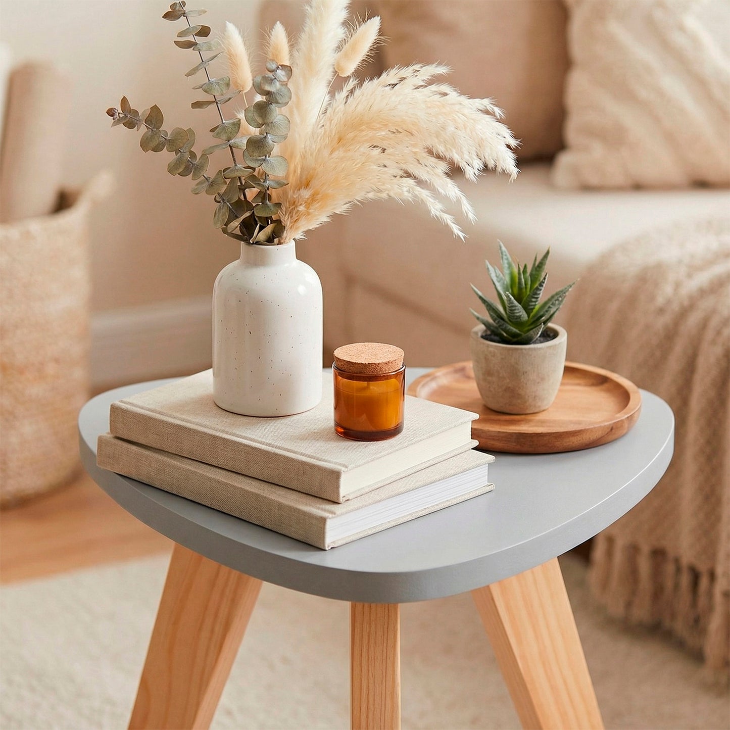 Mesa Auxiliar Nórdica Triangular