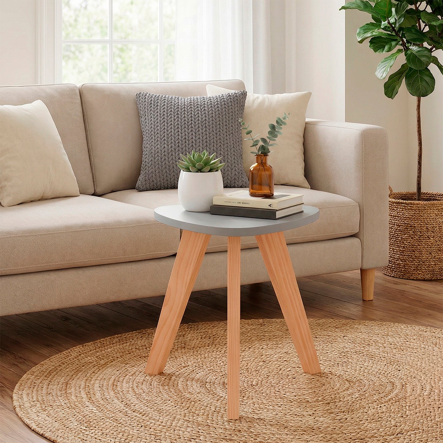 Mesa Auxiliar Nórdica Triangular