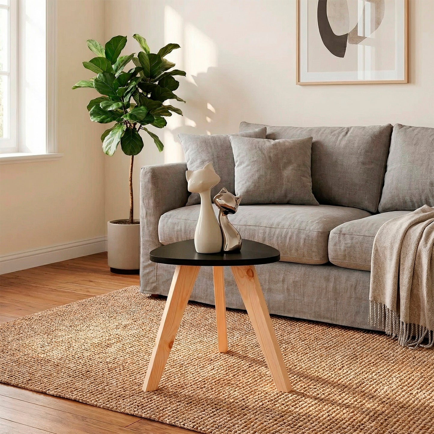 Mesa Auxiliar Nórdica Triangular