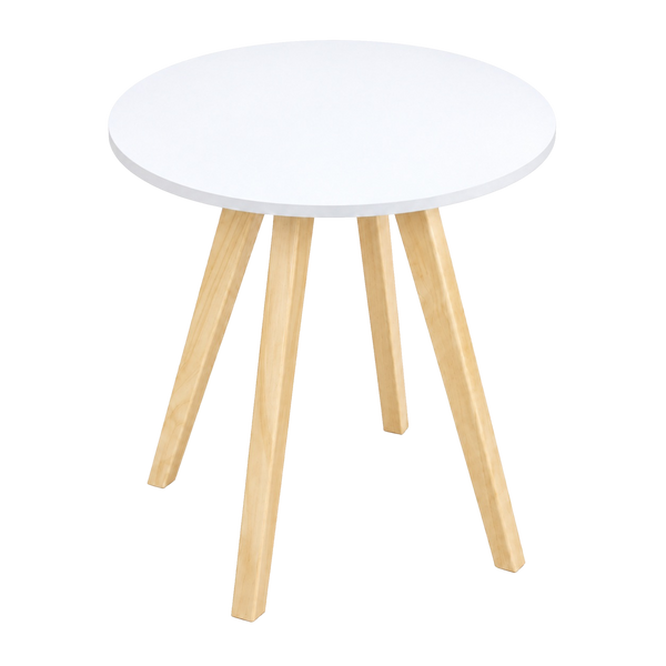 Comedor Circular Nórdico Blanco, 60 cm