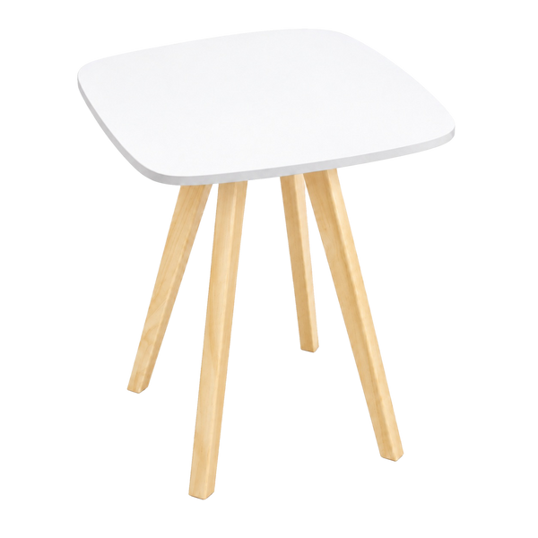 Comedor Cuadrado Nórdico Blanco, 60 cm