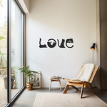 Cuadro Love Gatos - Set x 4