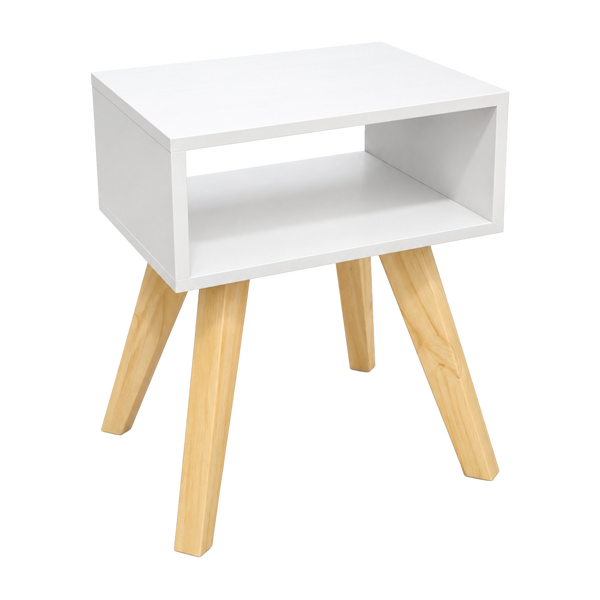 Mesa de Noche Nórdica Blanco